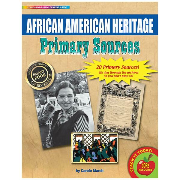 Gallopade Primary Sources African American Heritage Book GALPSPAFRAME